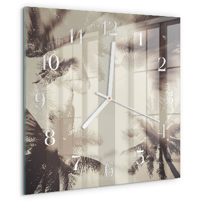 Reloj cuadrado Palmeras