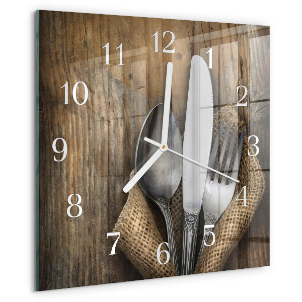 Reloj cuadrado Cuchillería