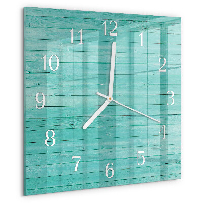 Reloj cuadrado pizarras verdes