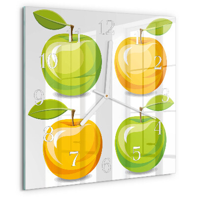 Reloj cuadrado Manzanas