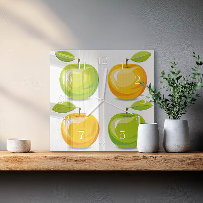 Reloj cuadrado Manzanas