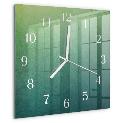 Reloj cuadrado Degradado verde