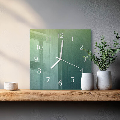 Reloj cuadrado Degradado verde