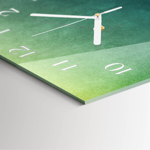 Reloj cuadrado Degradado verde