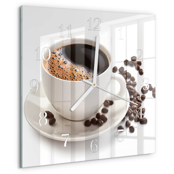 Reloj cuadrado Taza de café