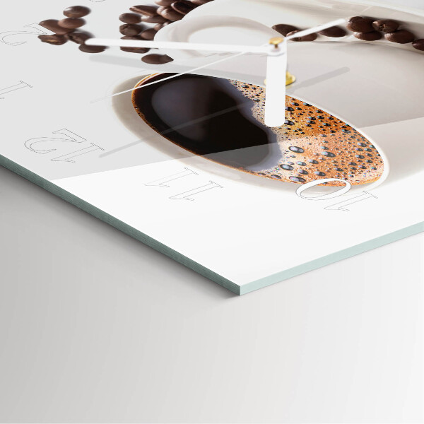 Reloj cuadrado Taza de café