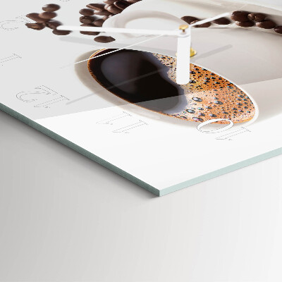 Reloj cuadrado Taza de café