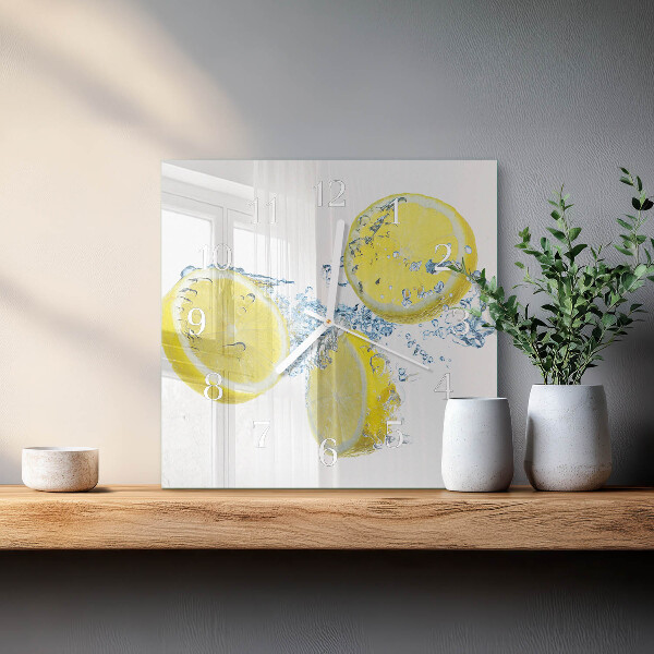 Reloj cuadrado Limones