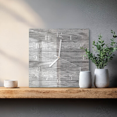 Reloj cuadrado Madera gris
