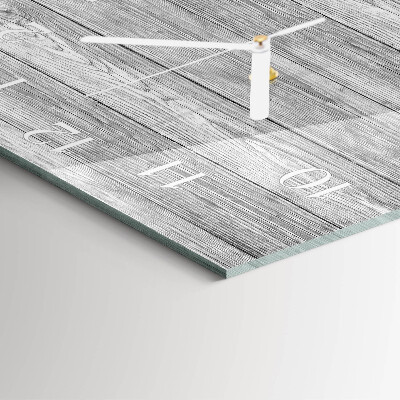 Reloj cuadrado Madera gris