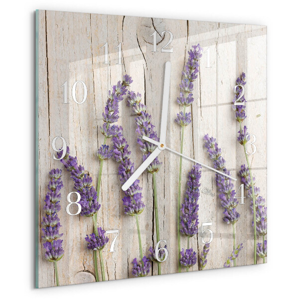Reloj cuadrado Lavanda