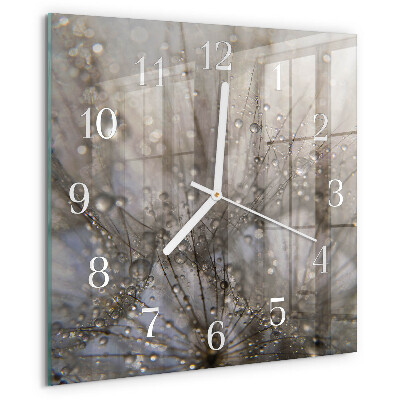 Reloj cuadrado Gotas de rocío