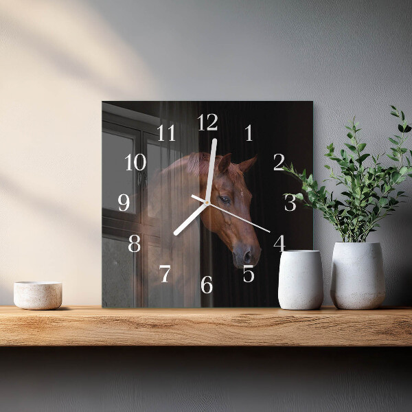 Reloj cuadrado Caballo