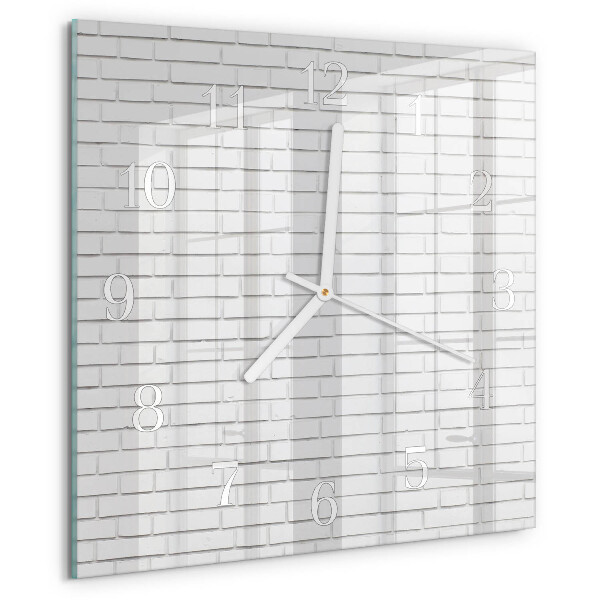 Reloj cuadrado Muro de ladrillo