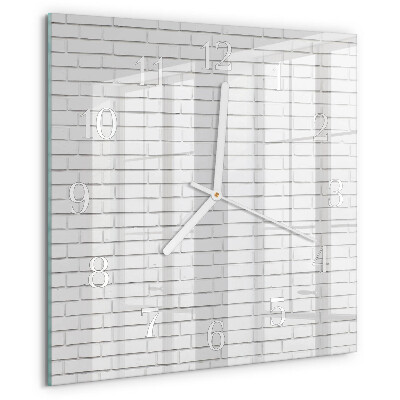 Reloj cuadrado Muro de ladrillo