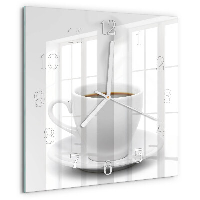 Reloj cuadrado Taza de café