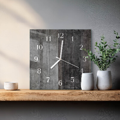 Reloj cuadrado Madera