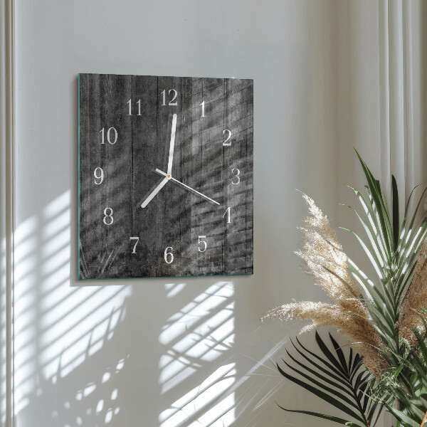 Reloj cuadrado Madera
