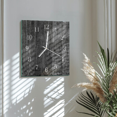 Reloj cuadrado Madera