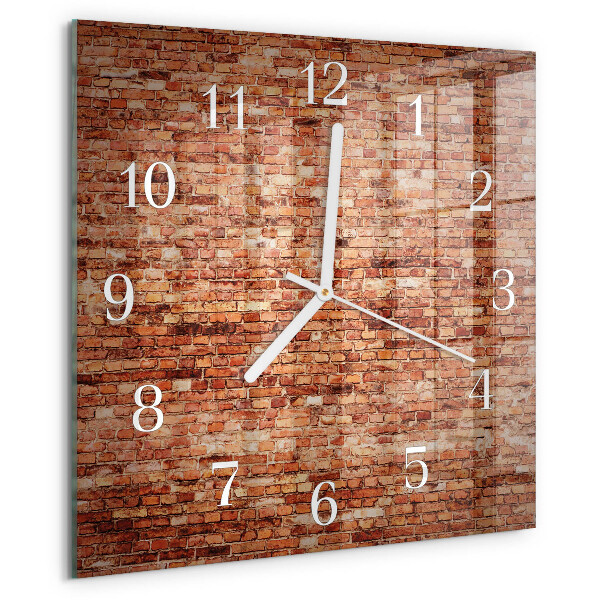 Reloj cuadrado Muro de ladrillo
