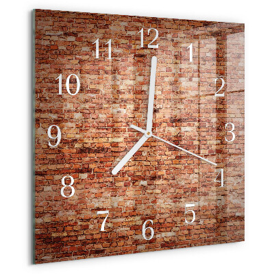 Reloj cuadrado Muro de ladrillo