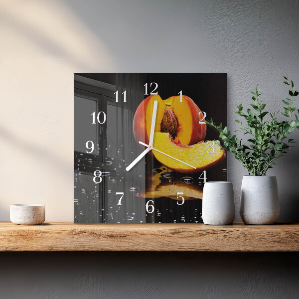 Reloj cuadrado Durazno