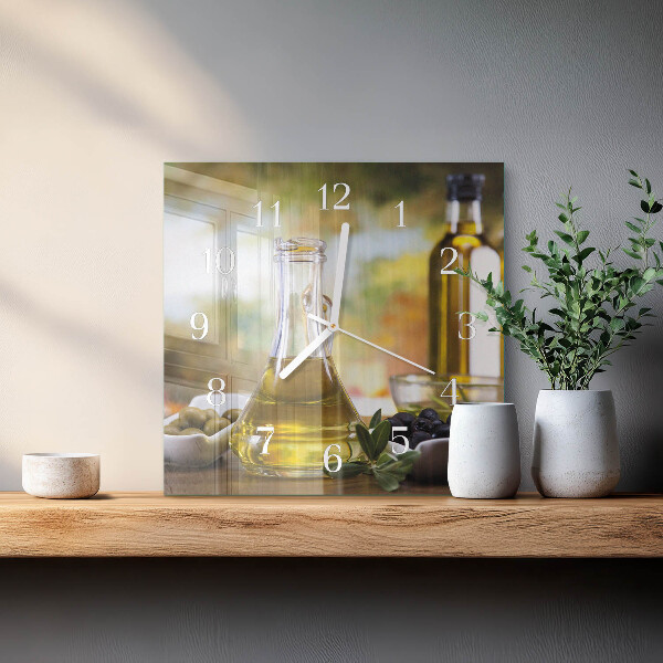 Reloj cuadrado Aceite de oliva