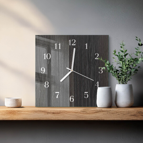 Reloj cuadrado Madera