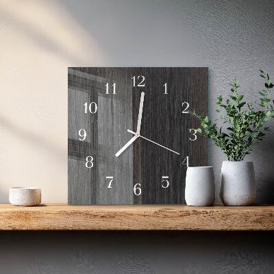Reloj cuadrado Madera