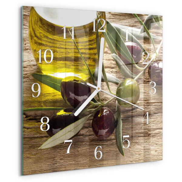 Reloj cuadrado Aceite de oliva