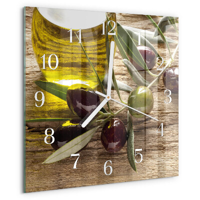 Reloj cuadrado Aceite de oliva