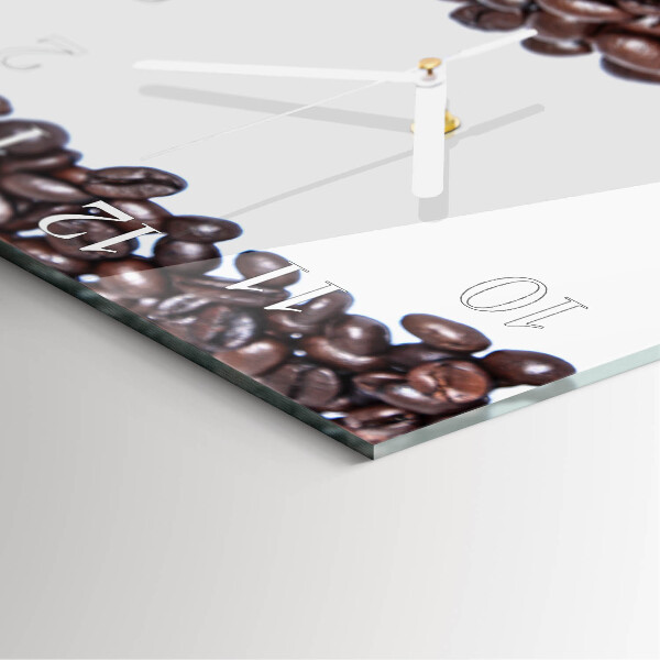 Reloj cuadrado Granos de café