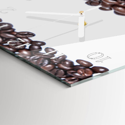 Reloj cuadrado Granos de café