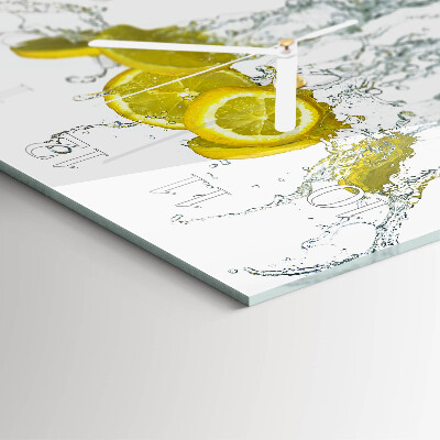Reloj cuadrado Agua con limón