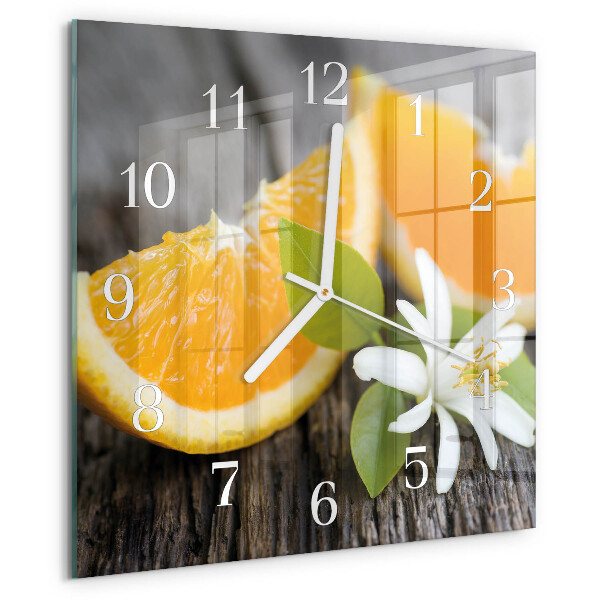 Reloj cuadrado Cítrico