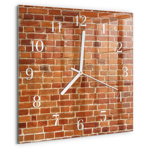 Reloj cuadrado Muro de ladrillo
