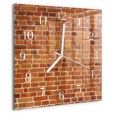 Reloj cuadrado Muro de ladrillo