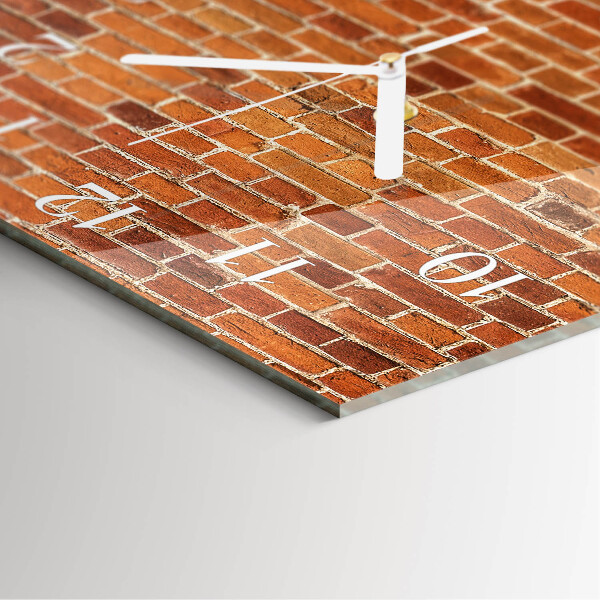 Reloj cuadrado Muro de ladrillo
