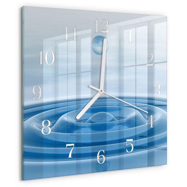 Reloj cuadrado Agua