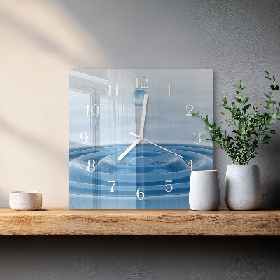 Reloj cuadrado Agua
