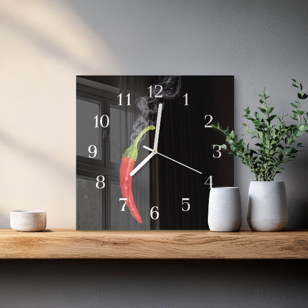 Reloj cuadrado Ají picante