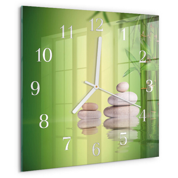 Reloj cuadrado Piedras zen