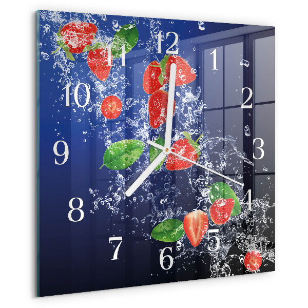 Reloj cuadrado fresas