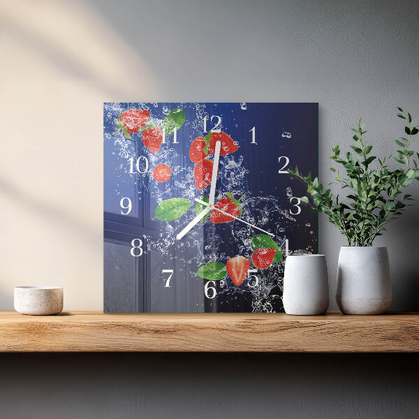 Reloj cuadrado fresas