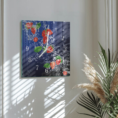 Reloj cuadrado fresas