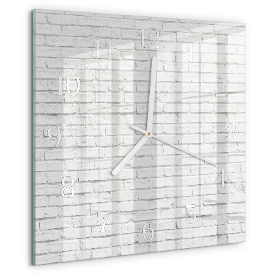 Reloj cuadrado Muro de ladrillo