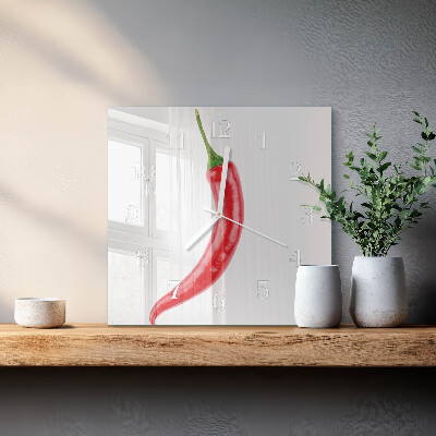 Reloj cuadrado Ají picante