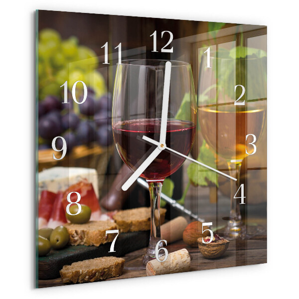 Reloj cuadrado Copa de vino