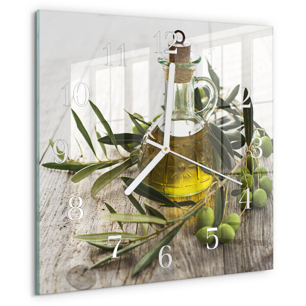 Reloj cuadrado Aceite de oliva