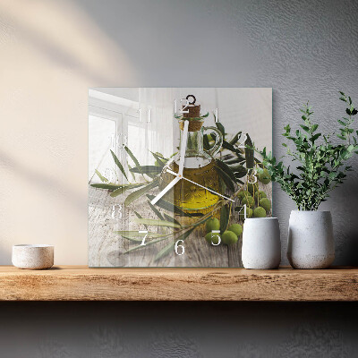 Reloj cuadrado Aceite de oliva
